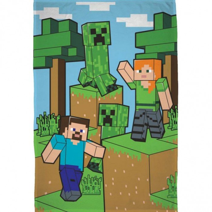 Minecraft polár takaró 100*150cm