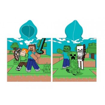 Minecraft Field strand törölköző poncsó 50x115 cm Minecraft Field strand törölköző poncsó 50x115 cm