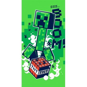 Minecraft fürdőlepedő, strand törölköző Boom 70*140cm Minecraft fürdőlepedő, strand törölköző Boom 70*140cm