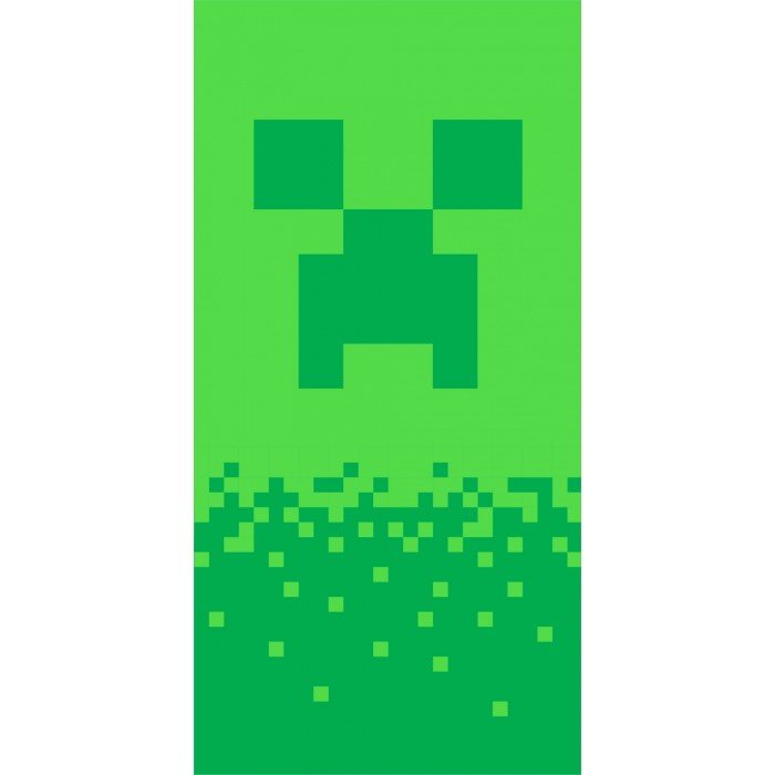 Minecraft fürdőlepedő, strand törölköző Digital Creeper 70*140cm