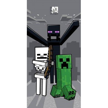 Minecraft fürdőlepedő, strand törölköző Mob Attack 70*140cm Minecraft fürdőlepedő, strand törölköző Mob Attack 70*140cm