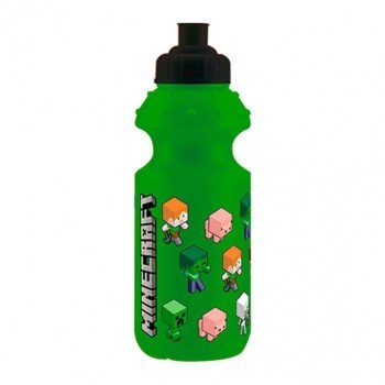 Minecraft Green műanyag kulacs, sportpalack 350 ml Minecraft Green műanyag kulacs, sportpalack 350 ml