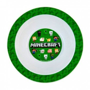 Minecraft Green műanyag mélytányér Minecraft Green műanyag mélytányér