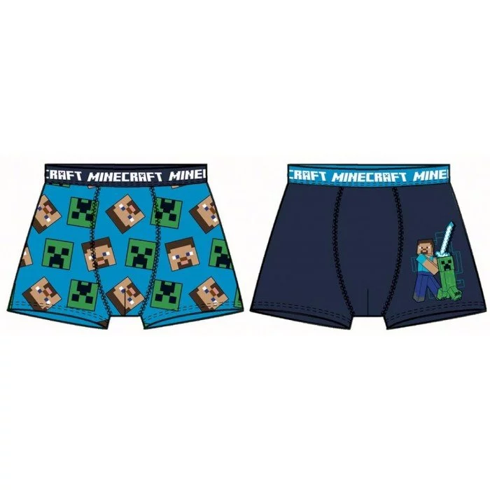Minecraft gyerek boxeralsó 2 darab/csomag 6 év Minecraft gyerek boxeralsó 2 darab/csomag 6 év