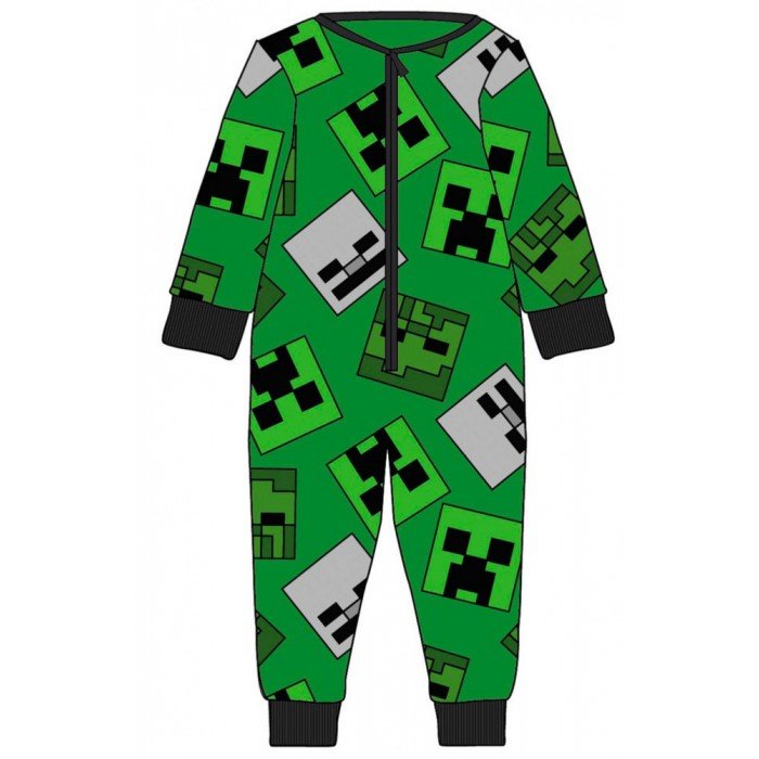 Minecraft gyerek hosszú pizsama, overál 5/6 év