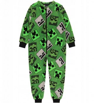 Minecraft gyerek hosszú pizsama, overál 7/8 év Minecraft gyerek hosszú pizsama, overál 7/8 év