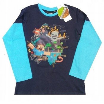 Minecraft gyerek hosszú ujjú póló, felső 6 év Minecraft gyerek hosszú ujjú póló, felső 6 év