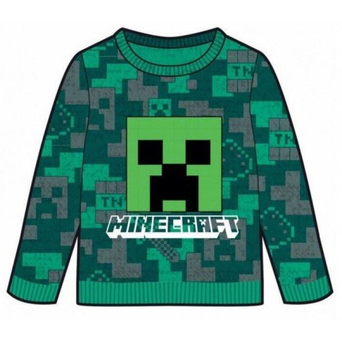 Minecraft gyerek kötött pulóver 12 év