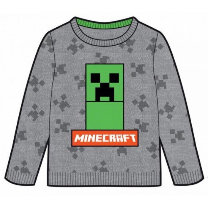 Minecraft gyerek kötött pulóver 9 év