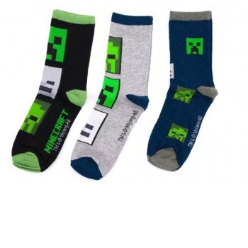 Minecraft Zombie gyerek zokni 31/34