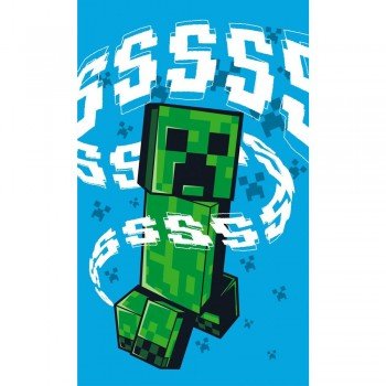 Minecraft Hissing Creeper kéztörlő arctörlő, törölköző 30x50cm Minecraft Hissing Creeper kéztörlő arctörlő, törölköző 30x50cm