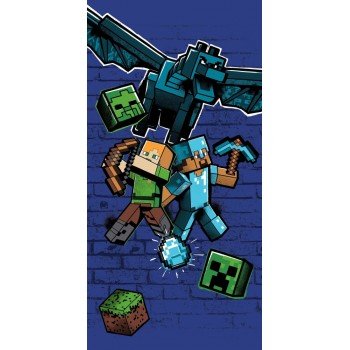 Minecraft Metro Art Survive fürdőlepedő, strand törölköző 70x140cm Minecraft Metro Art Survive fürdőlepedő, strand törölköző 70x140cm
