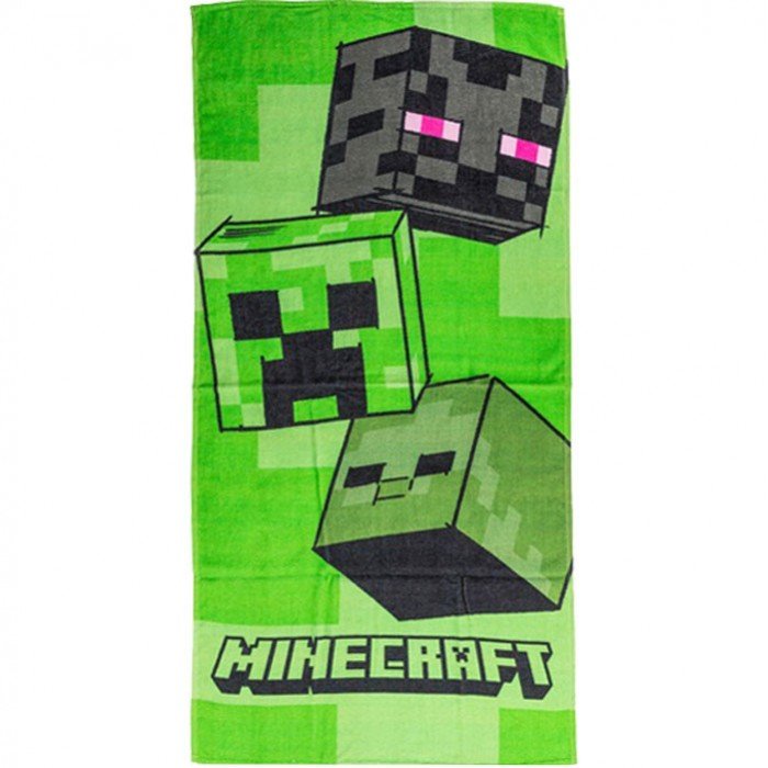 Minecraft Mobs fürdőlepedő, strand törölköző 70x140cm Minecraft Mobs fürdőlepedő, strand törölköző 70x140cm