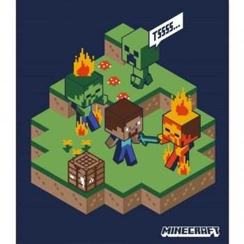 Minecraft polár takaró 110x140cm Minecraft polár takaró 110x140cm