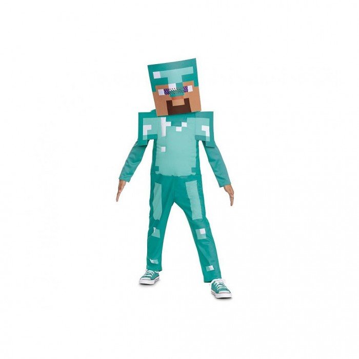 Minecraft Steve Diamond jelmez 4-6 év Minecraft Steve Diamond jelmez 4-6 év