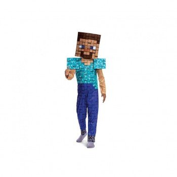 Minecraft Steve Plus jelmez 4-6 év Minecraft Steve Plus jelmez 4-6 év