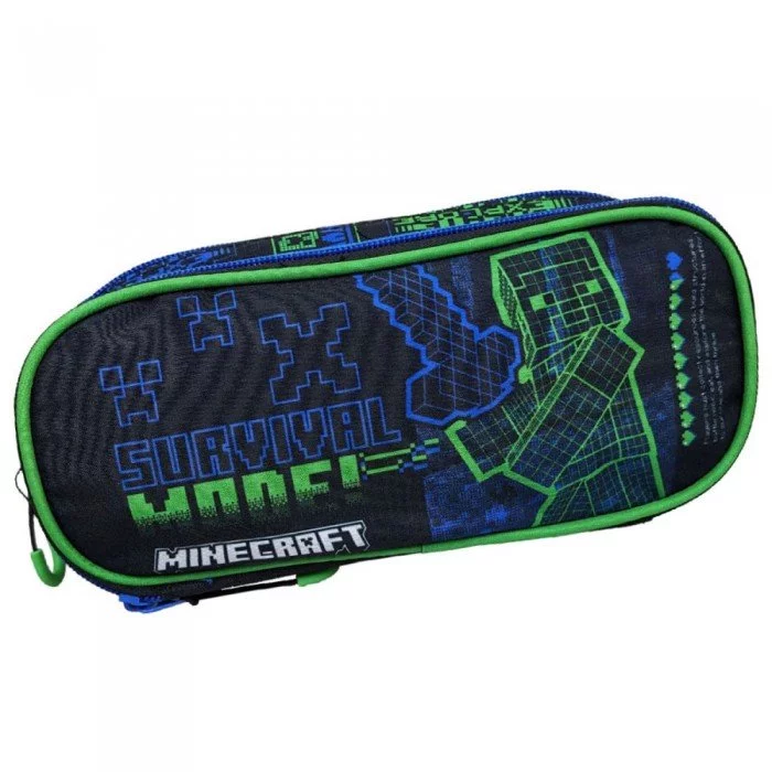 Minecraft Survival 2 rekeszes tolltartó 26 cm Minecraft Survival 2 rekeszes tolltartó 26 cm
