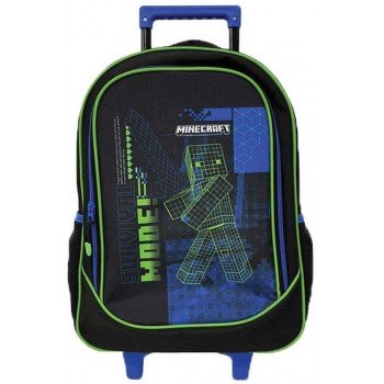 Minecraft Survival gurulós iskolatáska, táska 46 cm