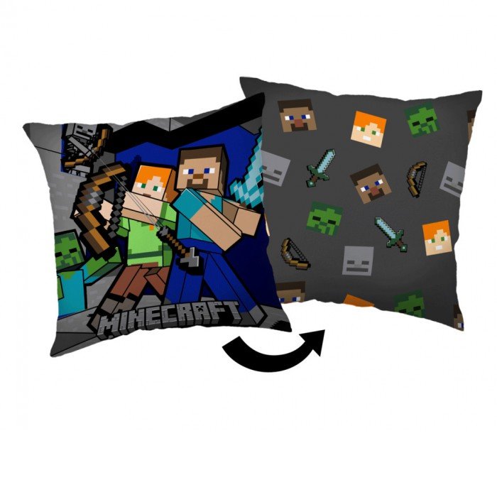 Minecraft Survival mode párna, díszpárna 40x40 cm Minecraft Survival mode párna, díszpárna 40x40 cm
