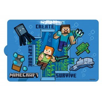 Minecraft tányéralátét Minecraft tányéralátét