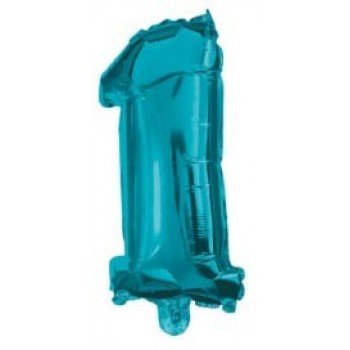 Mini 1-es Blue szám Fólia lufi 32 cm Mini 1-es Blue szám Fólia lufi 32 cm