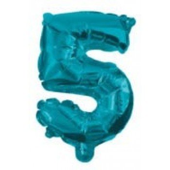 Mini 5-ös Blue szám Fólia lufi 32 cm Mini 5-ös Blue szám Fólia lufi 32 cm