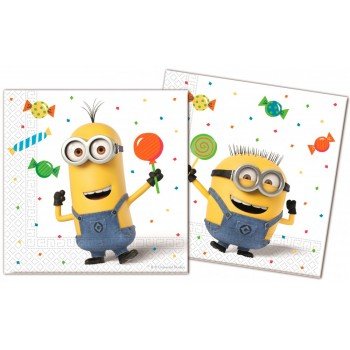 Minions, Minyonok Balloons Party szalvéta 20 db-os