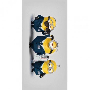 Minyonok Not-So-Secret Agents fürdőlepedő, strand törölköző 70x140cm Minyonok Not-So-Secret Agents fürdőlepedő, strand törölköző 70x140cm