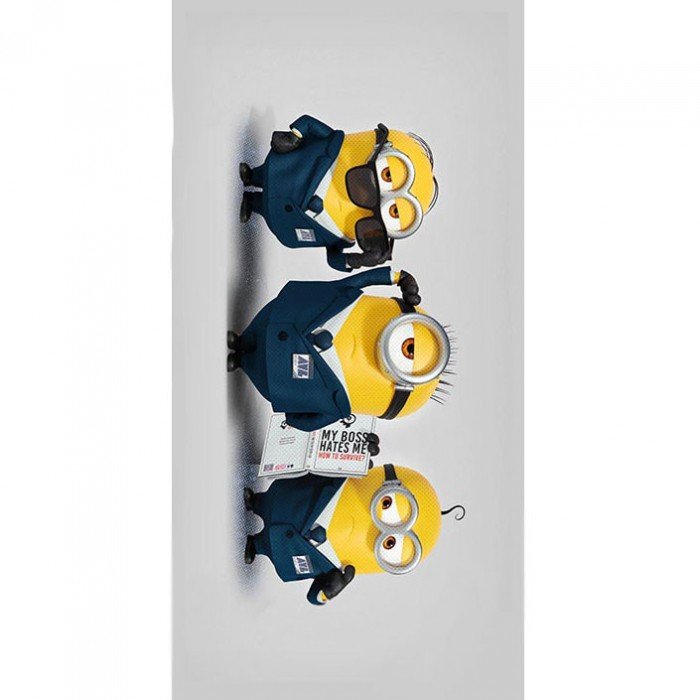 Minyonok Not-So-Secret Agents fürdőlepedő, strand törölköző 70x140cm