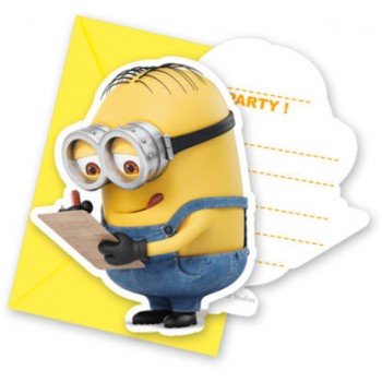 Minions The Rise of Gru, Minyonok Party Meghívó 6 db-os Minions The Rise of Gru, Minyonok Party Meghívó 6 db-os