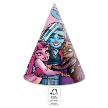 Monster High Parti kalap, csákó 6 db-os FSC