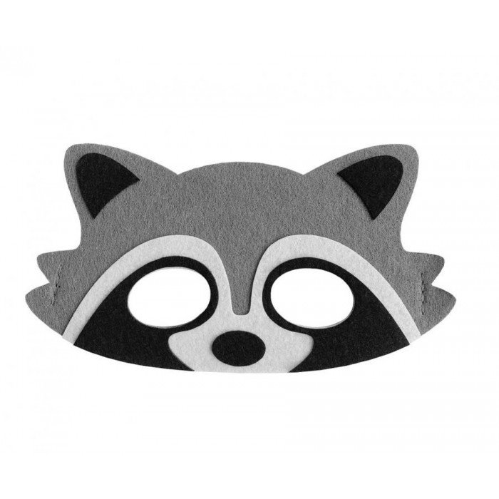 Raccoon, Mosómedve filc maszk 18 cm