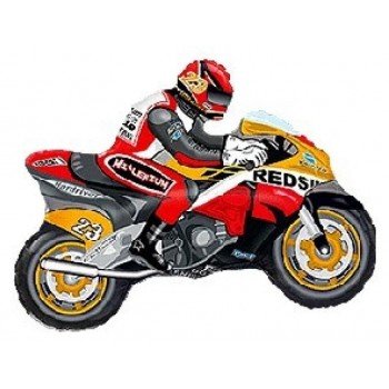 Motor Orange Red, Motor fólia lufi 61 cm Motor Orange Red, Motor fólia lufi 61 cm