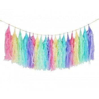 Multicolour, Színes rojtos girland 20 db-os