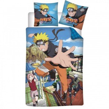 Naruto Hidden Leaf ágyneműhuzat 140×200cm, 65×65 cm Naruto Hidden Leaf ágyneműhuzat 140×200cm, 65×65 cm