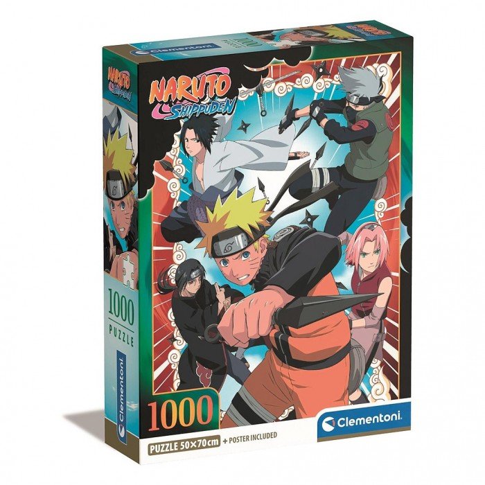 Naruto Ninja 1000 db-os puzzle Clementoni