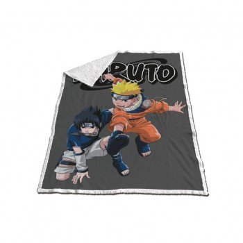 Naruto Sasuke sherpa takaró 120x150cm Naruto Sasuke sherpa takaró 120x150cm