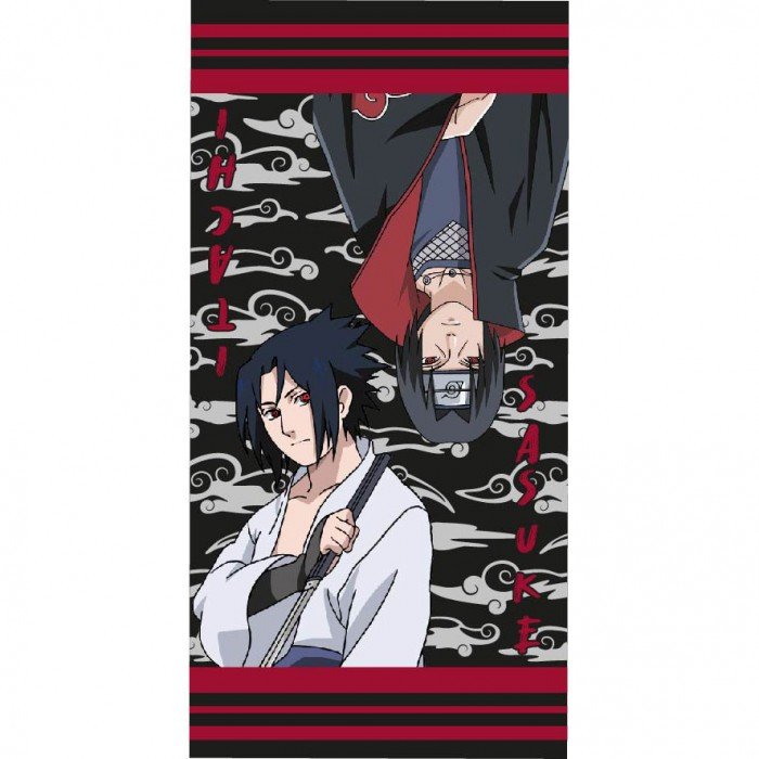 Naruto Uchiha Brothers fürdőlepedő, strand törölköző 70x140cm Naruto Uchiha Brothers fürdőlepedő, strand törölköző 70x140cm