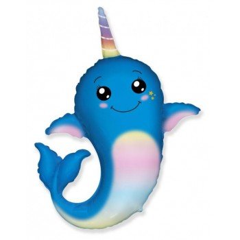 Narwhal, Narvál fólia lufi 61 cm Narwhal, Narvál fólia lufi 61 cm