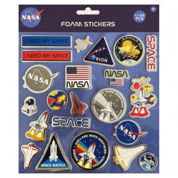 NASA pufi szivacs matrica szett ezüst díszítéssel NASA pufi szivacs matrica szett ezüst díszítéssel