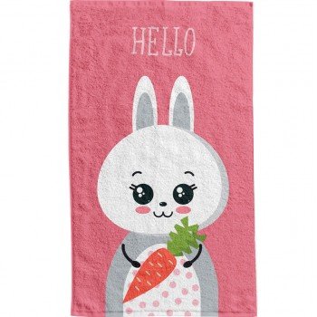 Nyuszi Hello kéztörlő arctörlő, törölköző 30x50 cm Nyuszi Hello kéztörlő arctörlő, törölköző 30x50 cm