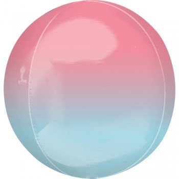 Ombré Pink and Blue Gömb Fólia lufi 40 cm Ombré Pink and Blue Gömb Fólia lufi 40 cm