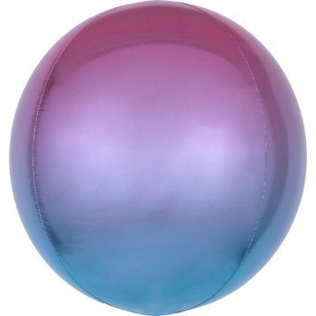 Ombré Purple and Blue Gömb Fólia lufi 40 cm Ombré Purple and Blue Gömb Fólia lufi 40 cm