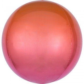 Ombré Red and Orange Gömb Fólia lufi 40 cm Ombré Red and Orange Gömb Fólia lufi 40 cm