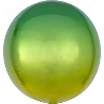 Ombré Yellow and Green Gömb Fólia lufi 40 cm Ombré Yellow and Green Gömb Fólia lufi 40 cm
