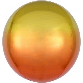 Ombré Yellow and Orange Gömb Fólia lufi 40 cm Ombré Yellow and Orange Gömb Fólia lufi 40 cm