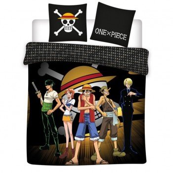 One Piece Captain Luffy dupla, kétszemélyes ágyneműhuzat 240×220cm, 65x65 cm One Piece Captain Luffy dupla, kétszemélyes ágyneműhuzat 240×220cm, 65x65 cm