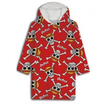 One Piece Red felnőtt belebújós plüss polár takaró, poncsó One Piece Red felnőtt belebújós plüss polár takaró, poncsó