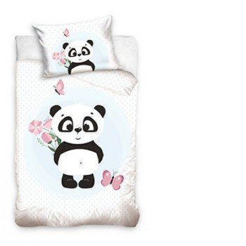 Panda gyerek ágyneműhuzat 100x135 cm, 40x60 cm Panda gyerek ágyneműhuzat 100x135 cm, 40x60 cm