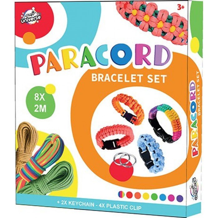 Paracord zsinóros karkötő és kulcstartó készítő szett